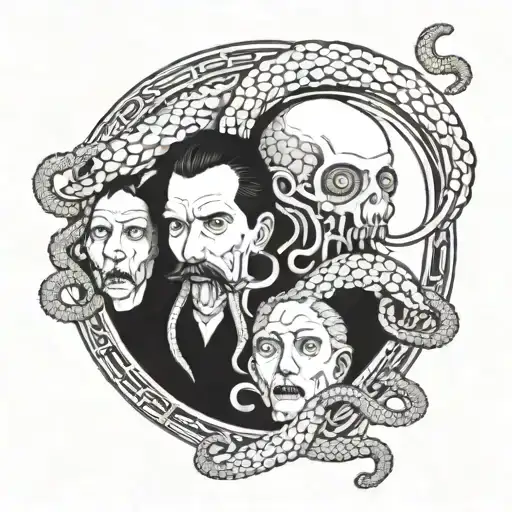 Lovecraft Tentacles Mouths Eyes