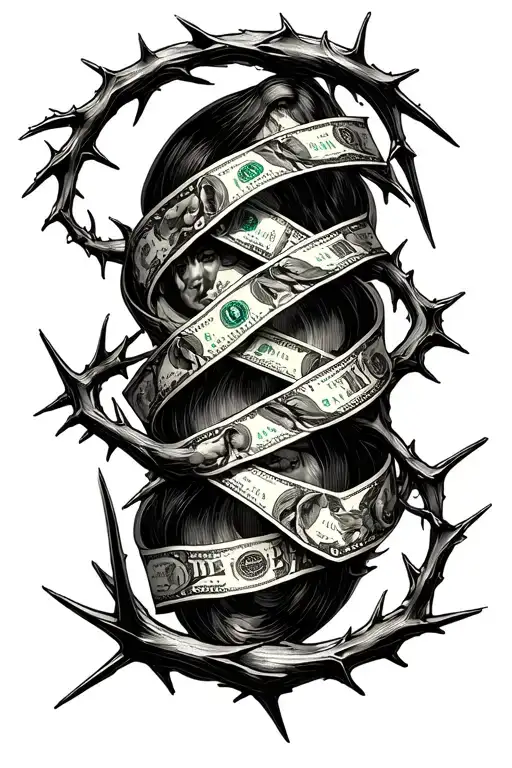 Money And Thorns Wrapped
