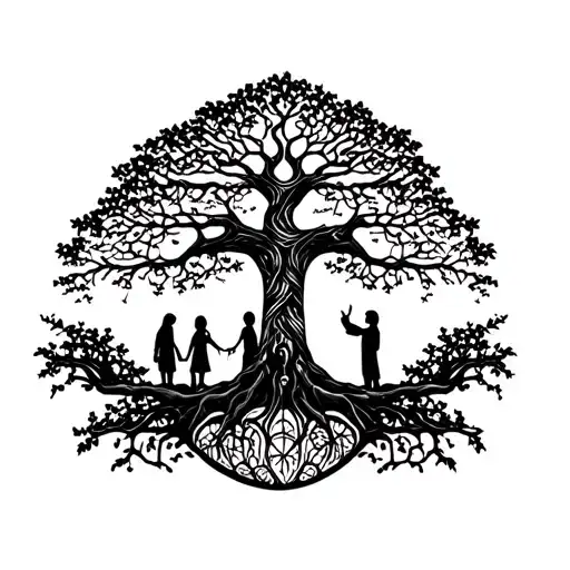 Tree Of Life And Family