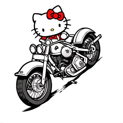 Hello Kitty On A Chopper