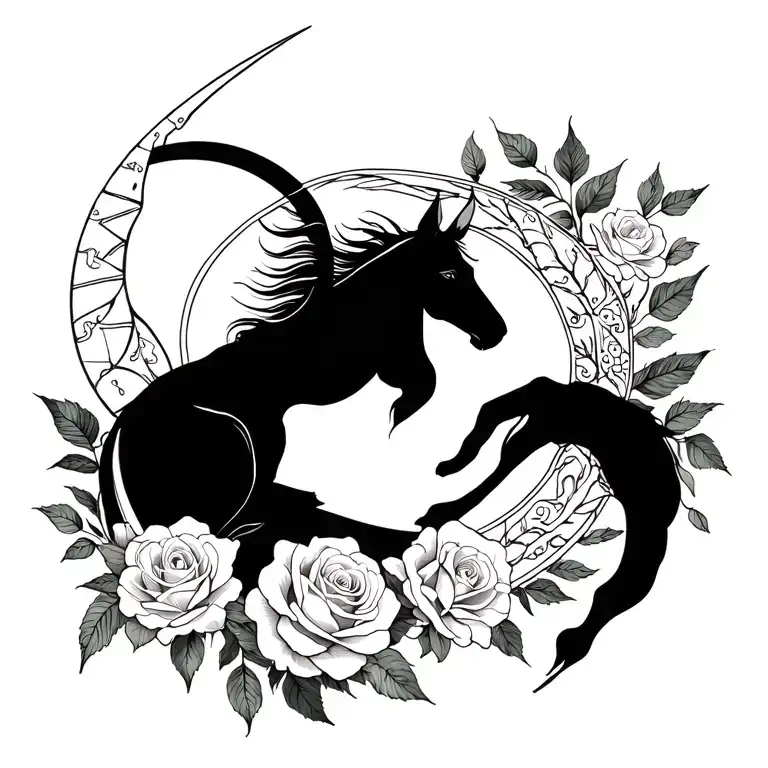 Sagittarius And Roses