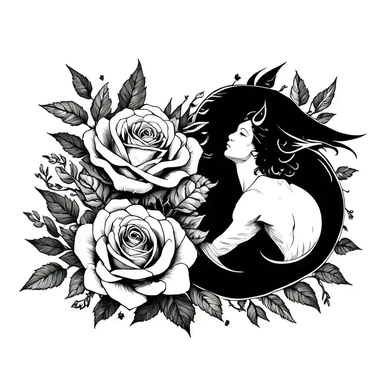 Sagittarius And Roses