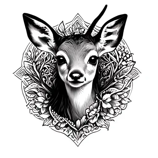 Deer Fawn With Emo Alternative Twist