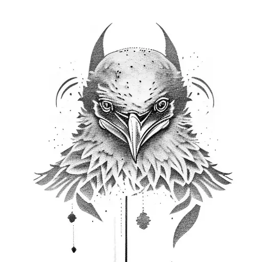 Raven With Number Three