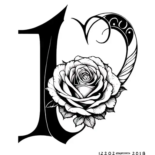 Rose Heart Roman Number 12 20 2018 Infinity Symbol