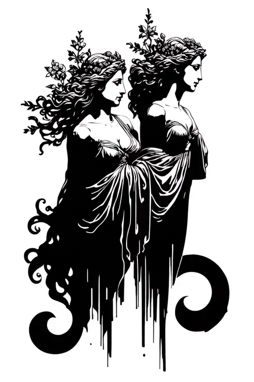 Greek Goddesses Hestia And Aphrodite