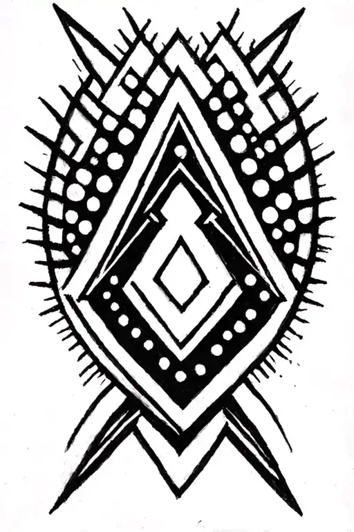 Dotted Valknut Symbol