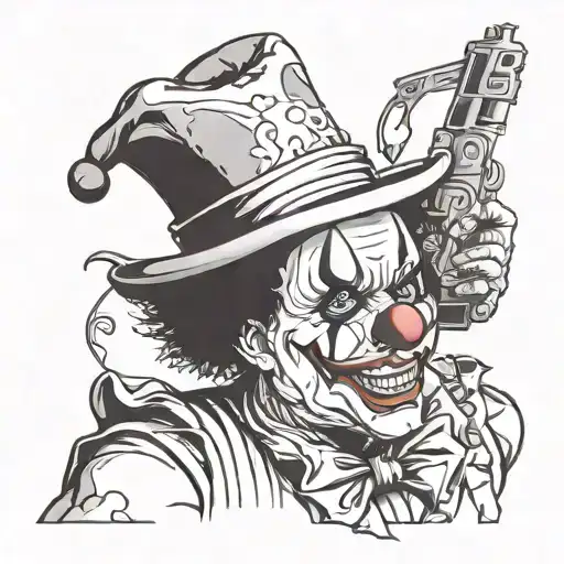Clown With Gun