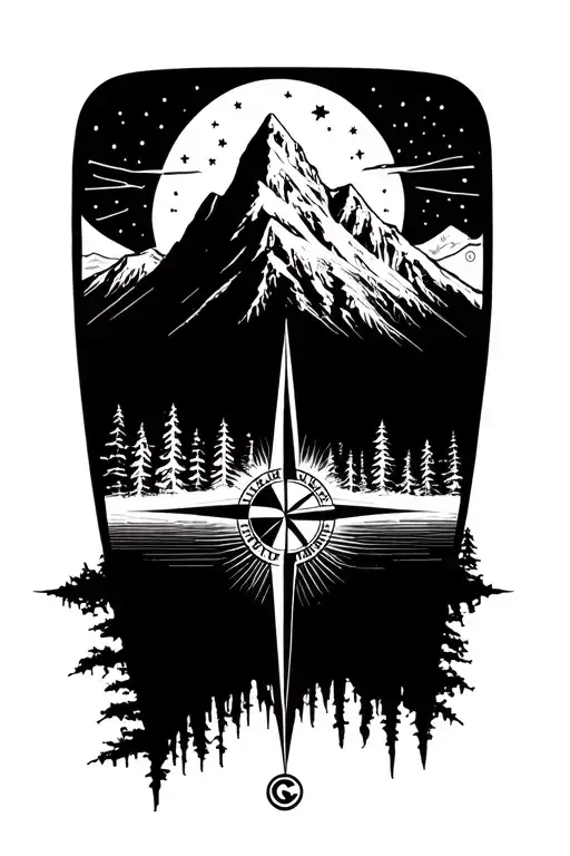 Compass Surrounded My Mountain