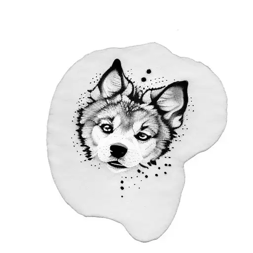 The Word 'Lupo' But The Letter 'O' In The Name Is A Dogs Paw Print