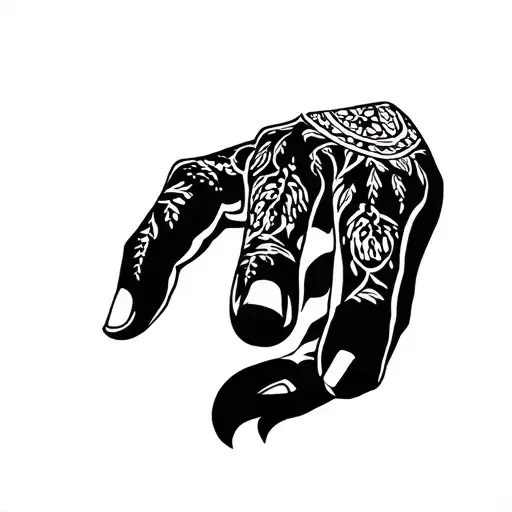 Hand Tattoo Depicting