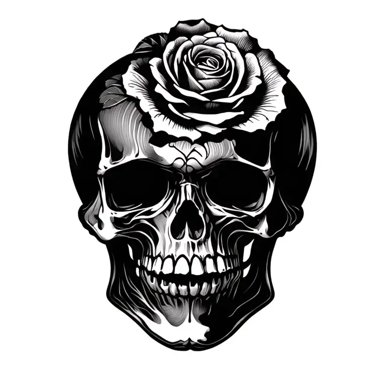 Skull And Roses