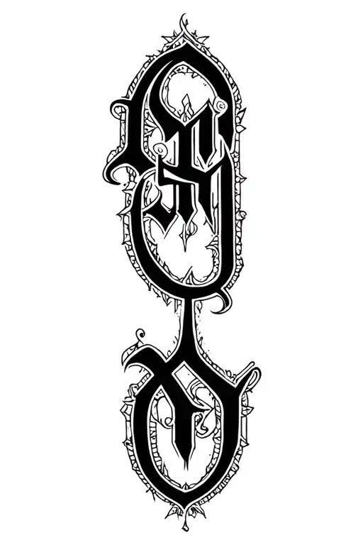 Gothic Rare Soul Lettering