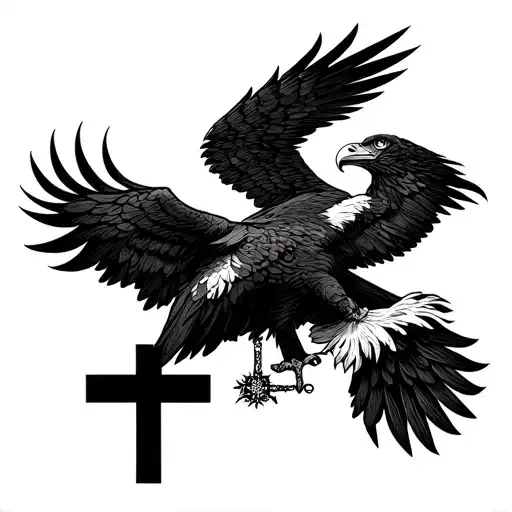 Russian Imperial Eagles Non Orthodox Cross
