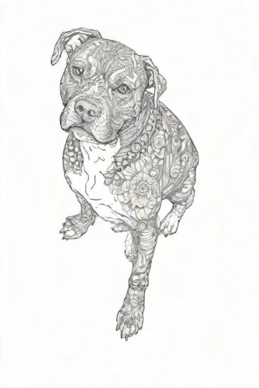 A Pit Bull Terrier