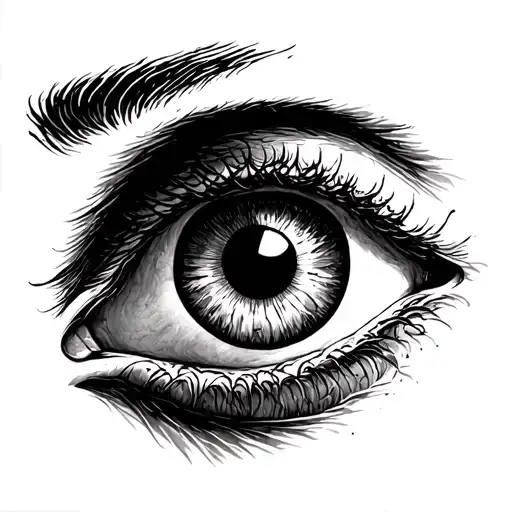 Create A Tattoo Design Of Deaths Psych Turning Into A Form Of An Eye