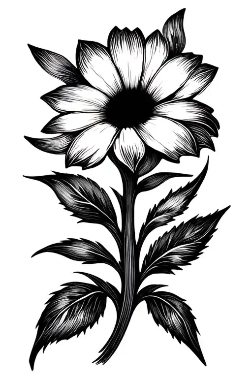 Flower Made Of Geometric Shapes