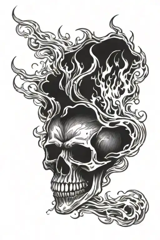 Skull On Fire