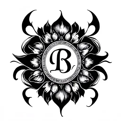 Create A Tattoo With My Initials Lakhno Elizaveta Sergeevna In The Form Of Calligraphy