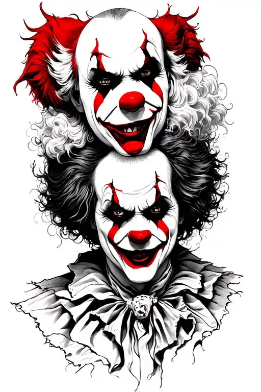 Combination Between Pennywise And Joker