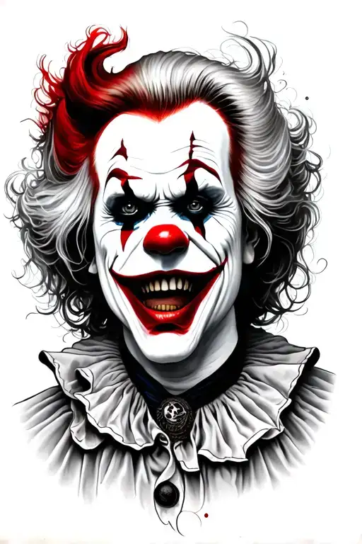 Combination Between Pennywise And Joker