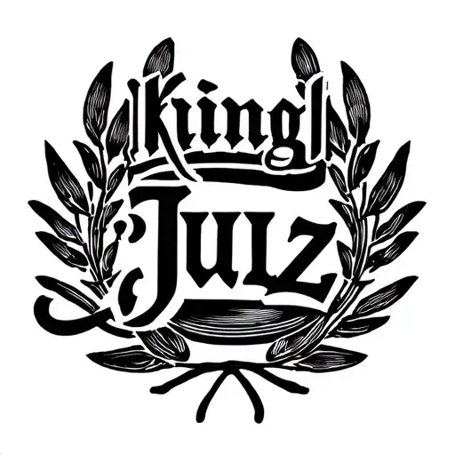 Laurel Wreath With The Name King Julz Inside