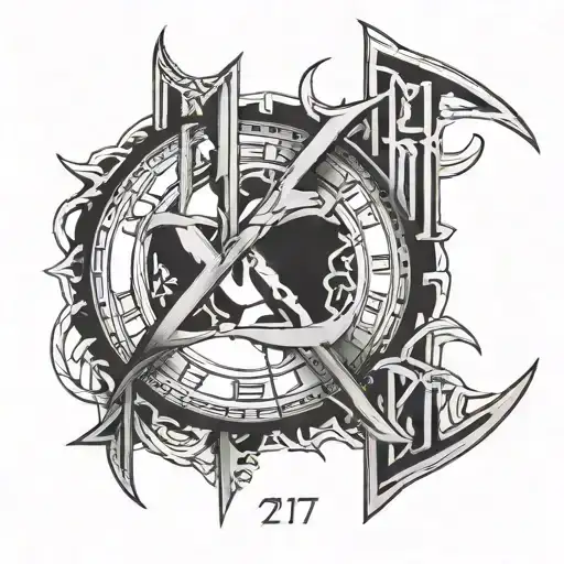 777 Roman Numerals Intertwined