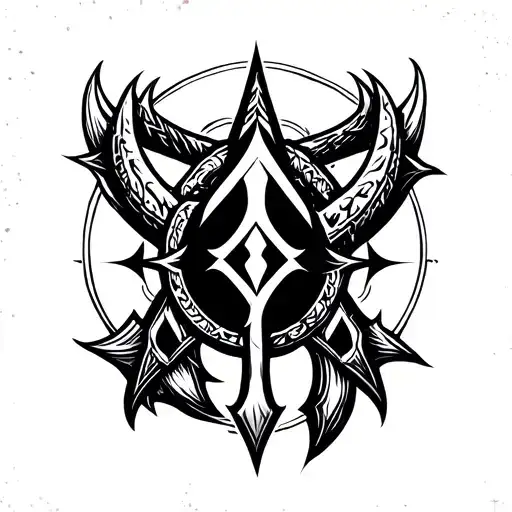 Berserker Rune Nordic Viking Tattoo Clean Lines
