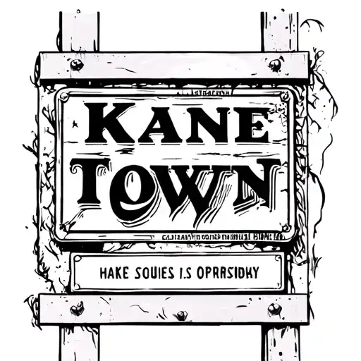 Street Sign Kane Town