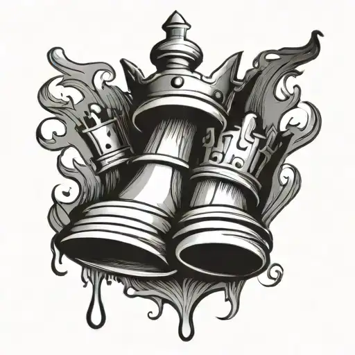King Chess Piece With Crown Hanging