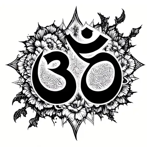 Gothic Om Symbol