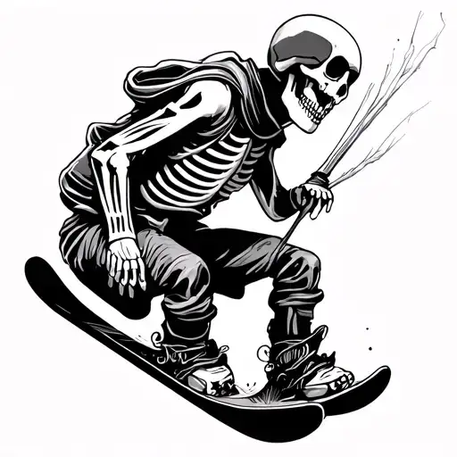 Snowboarding Skeleton