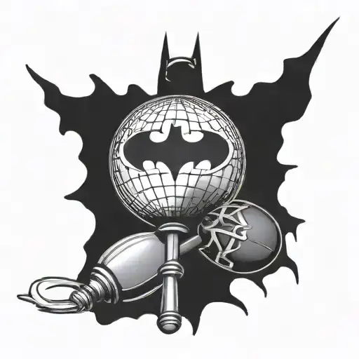 Batman Symbol Maraca