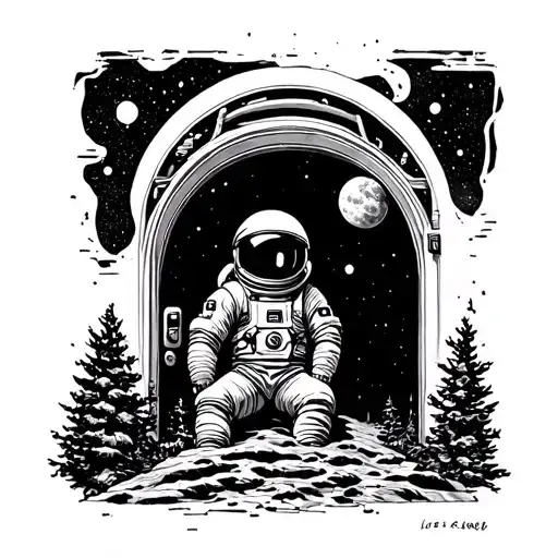 Secret Door Melancholy Astronaut