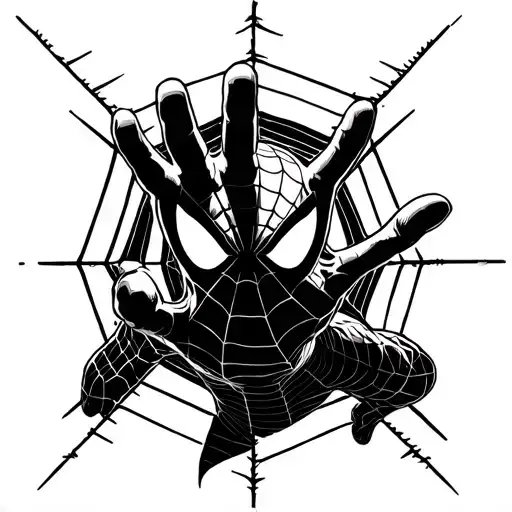 Spider-man Hand's Shooting Web But The Web He Shoots Is The Fabric Of Space-time