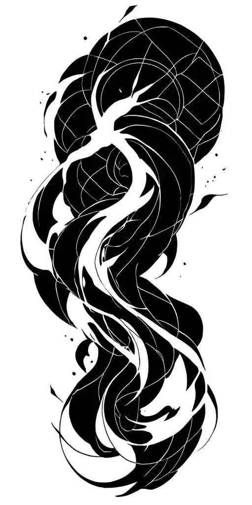 Geometric Flow Lightning With Sacred Geometry