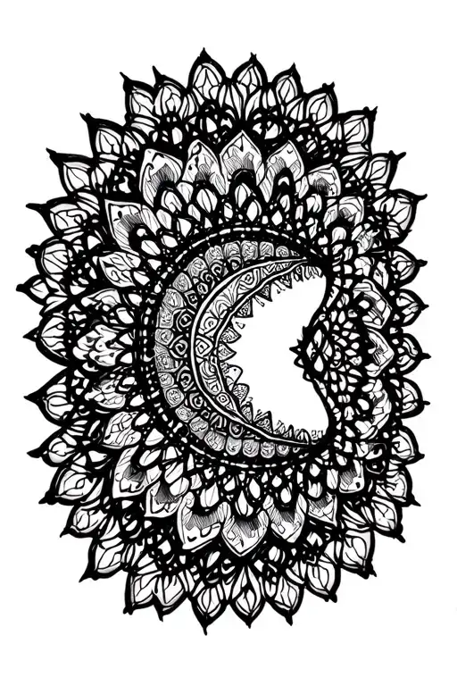 Mandala Design Incorporating Elements