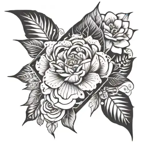 Fine Line Tattoo Names Incorporated Into The Design