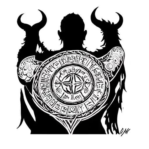 Viking Runes Back