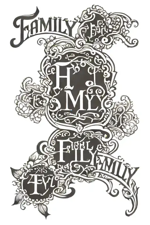 Family Text With A Design To Purify It
