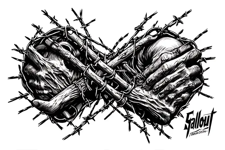 Skyrim And Fallout Covered In Barb Wire