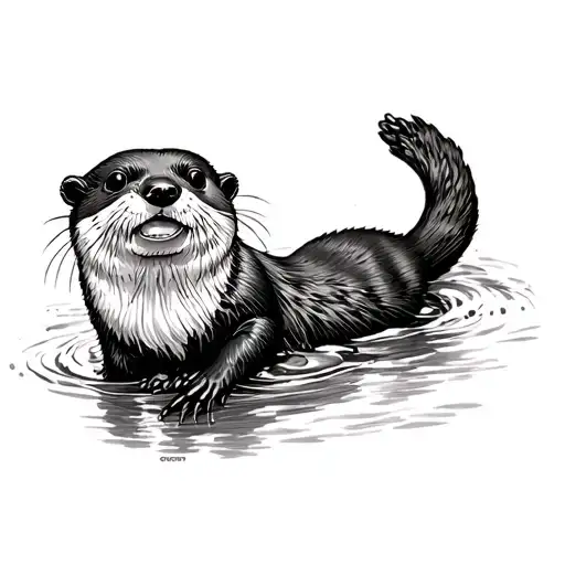 Otter Scetch Style