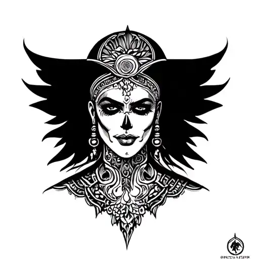 Chicano Style Tattoo With Sliced Neck