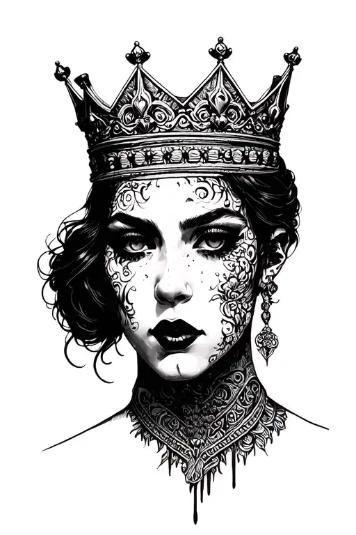 Loiness Face With Crown Made