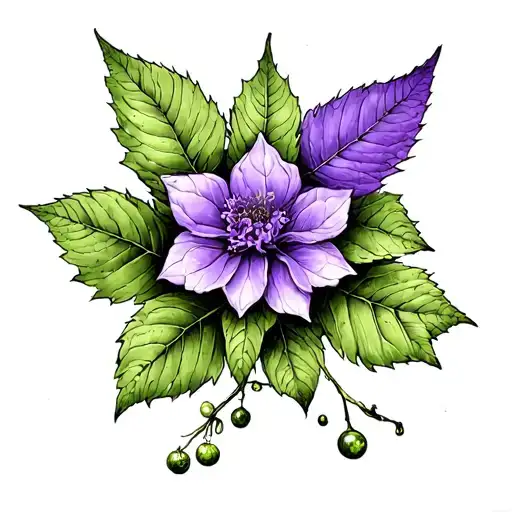 Poison Ivy With Lavender