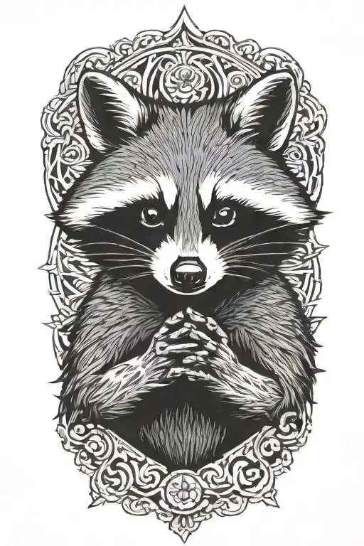 Raccoon Giving The Finger