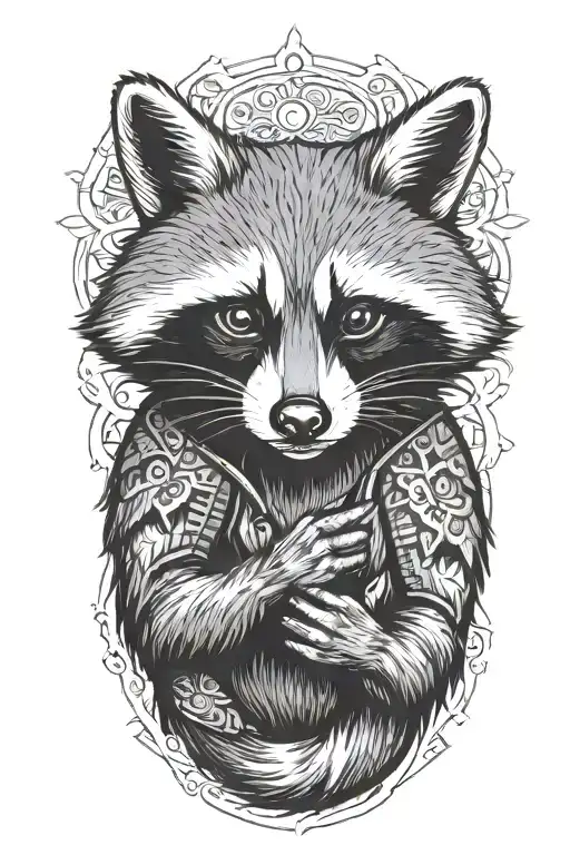 Raccoon Giving The Finger