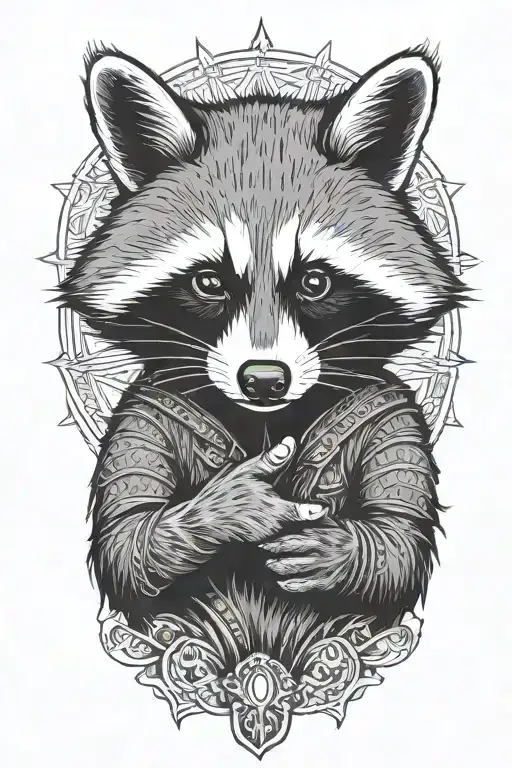 Raccoon Giving The Finger