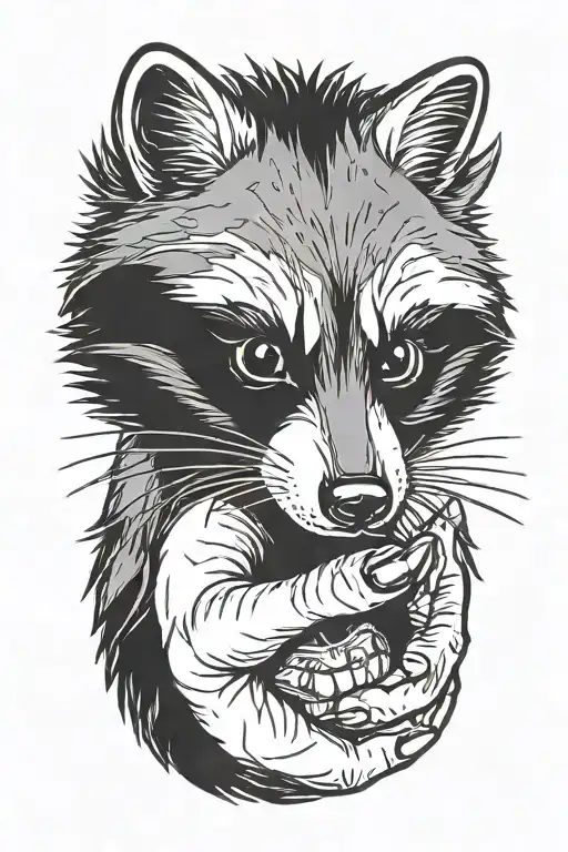 Raccoon Fuck You Finger