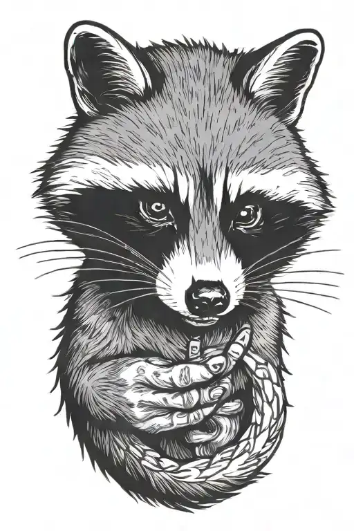 Raccoon Fuck You Finger